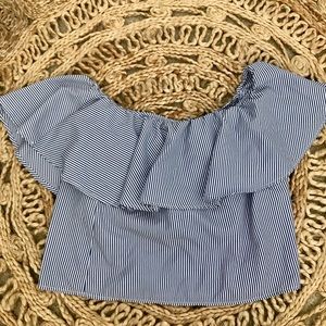 FOREVER 21: FLOWY OFF THE SHOULDER SHIRT